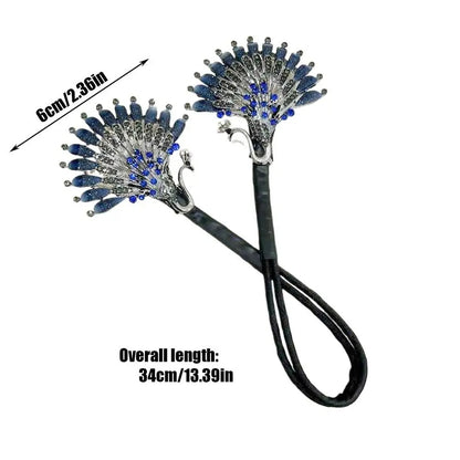 Peacock Design Hair Bun Maker