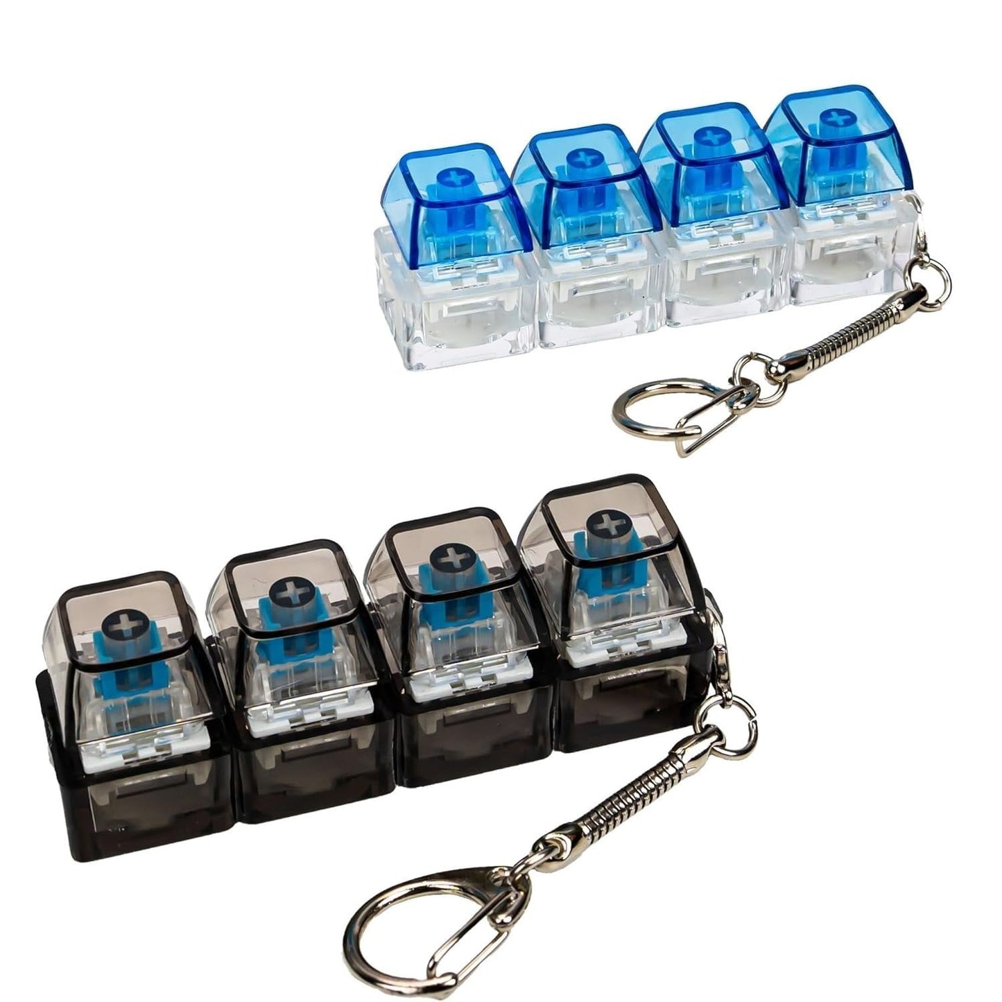 Keyboard Clicker Keychain with LED Light & Sound
