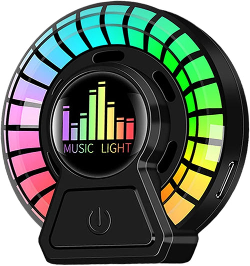 Smart Car Air Outlet Freshener RGB Music Rhythm led light 1pc