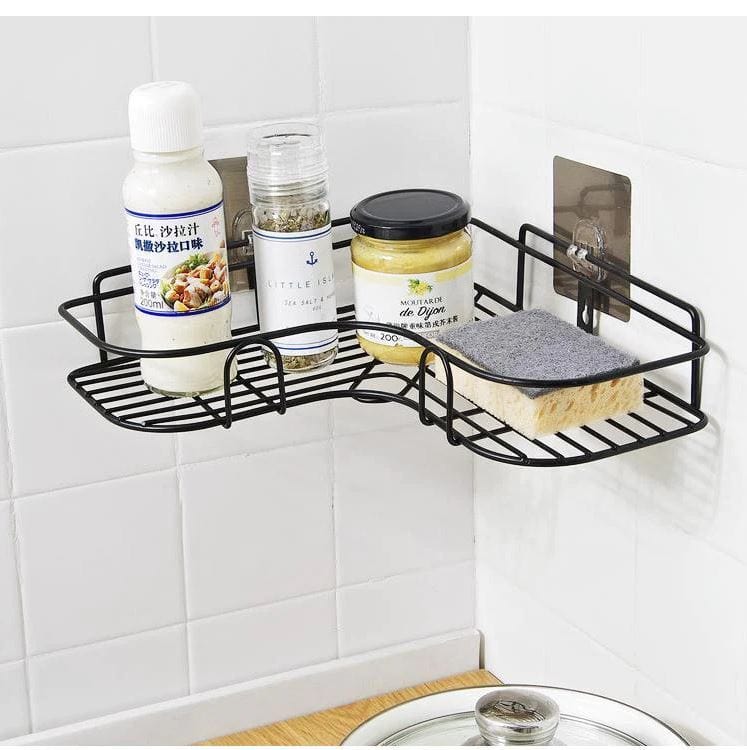 Self Adhesive Metal Corner Storage Rack (Premium Quality)