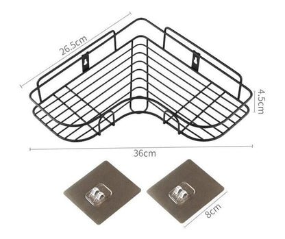 Self Adhesive Metal Corner Storage Rack (Premium Quality)